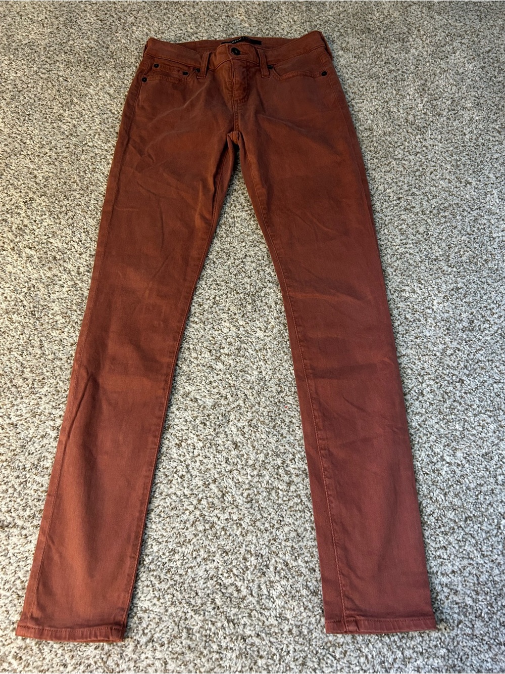 Big Star Womens Skinny Jeans in Rust